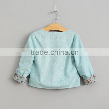 Latest Design Baby Cotton Linen Sweet Coat for 2-7 Years Old Girl photo-3