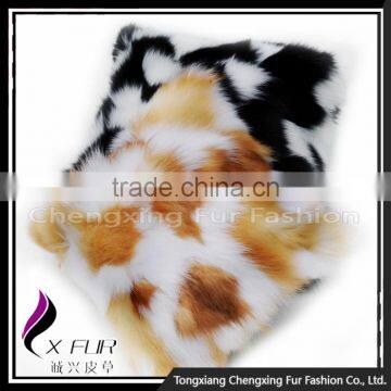 CX-D-33 Fashion Cheap Sofa Pillow Decorative Genuine Fox Fur Custom Cushion Cover photo-2