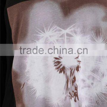 Latest Ladies Crew Neck T-shirt Girls T-shirt With Chest Print photo-4