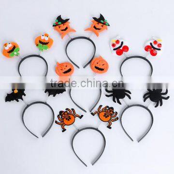 Small Halloween toys soft plush hairband Cute Halloween series plastic hair jewelry for 2016 Halloween Day's promotion gifts