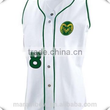 Blank Baseball Jerseys Wholesale 100% Polyester Womens Sleeveless Baseball Jersey Custom Sports wear