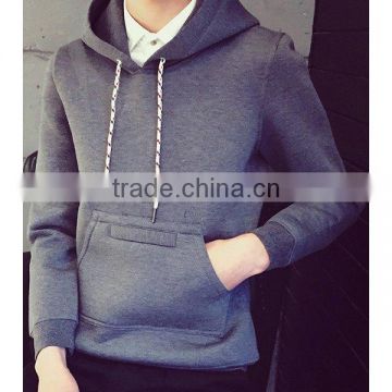 2016 Autumn New Fashion Men's Space Cotton Hoodie Solid Color Blank Pullover Hoodie Wholesale Wild Streetwear