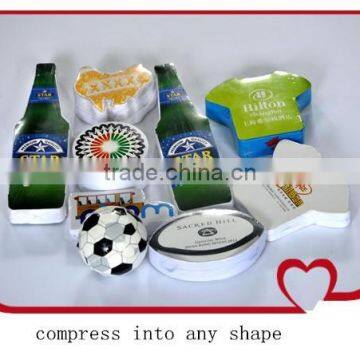 Custom100 cotton compressed bottle t shirt