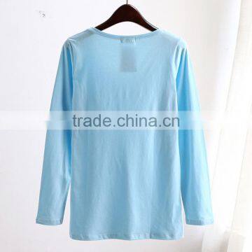 Made in China! Custom Made Ladies Elastic Bottom Shirt ,women Base Shirt photo-5