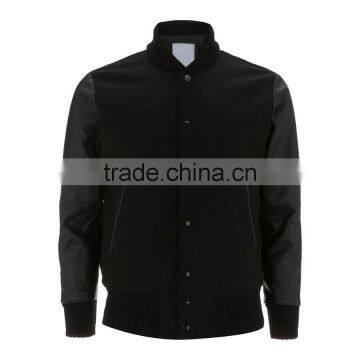 Varsity Jacket With Leather Sleeves for Men,wholesale Leather Jackets for Men photo-6