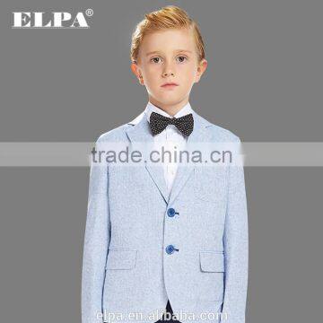 Elpa 2016 Fashion Kids Clothes Blue Linen Material Boy Blazer Butterfly Lining Boy Casual Blazer photo-2
