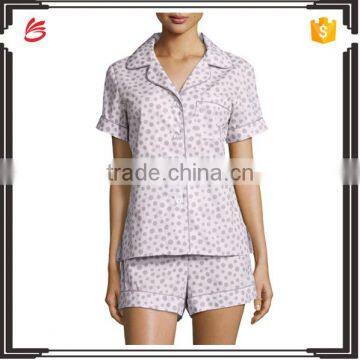 Summer short sleeve hot woman's pajamas