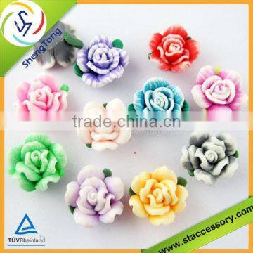 2015 new design hotselling fashion fimo clay flowers