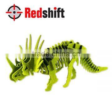 Stiff felt puzzle jigsaw puzzle Stegosaurus 3D felt Puzzle