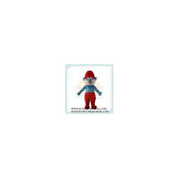 papa smurf mascot costume