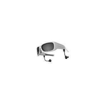 White Frame 1280 x 720p HD Video Camera Glasses For Bicyling , Fishing , Travelling , Hunting