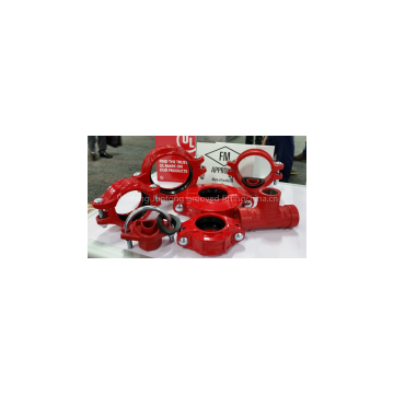 ductile iron grooved rigid couplings with UL and FM