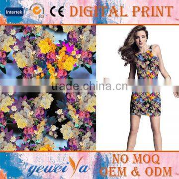 Custom Digital Printed Organic Cotton Garment Fabric