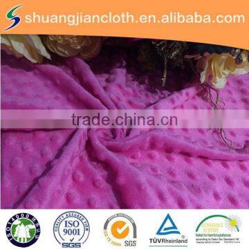 100% polyester wholesale factory super soft minky dot velvet