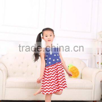 wholesale factory puff sleeve baby girl dress,boutique girls dress,with star St patricks day dress MC6012201