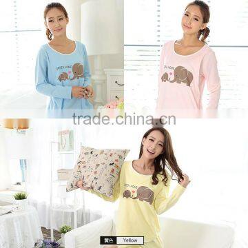 wholesale fashion design women short sleeve pajamas nightwear