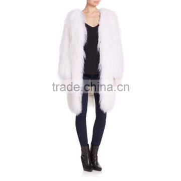 SJ511-01 Popular 2016 World Women Mongolian Sheep Lamb Fur Jacket