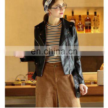 Winter Genuine Leather Jacket Bolero Imitation Leather Jacket Biker Jacket Blazer biker pu jacket