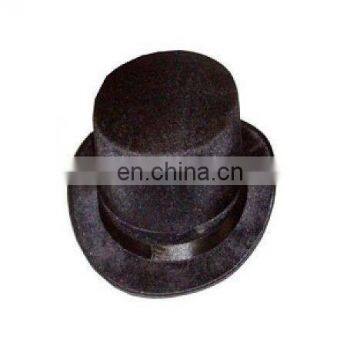 Cheap black round top hat with black ribbon for sale TH2054