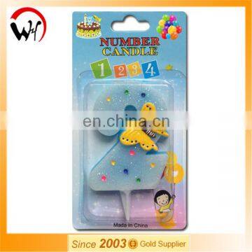 wholesale candle number '2' butterfly baby shower party candle