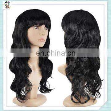 Cheap Colorful Long Wave Carnival Party Costume Synthetic Wigs HPC-0004