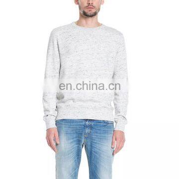 lihgt grey man jersey plain crew neck sweatshirt