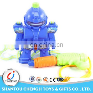 2017 Creative summer toy robot design big backpack water guns for adults