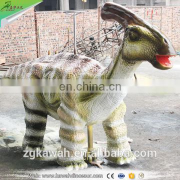 KAWAH Amusement Park Rides Life Size Animatronic Walking Dinosaur Ride For Sale