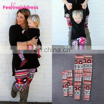 Custom Printed 92 Polyester 8 Spandex Brushed Winter leggings Women In Bulk