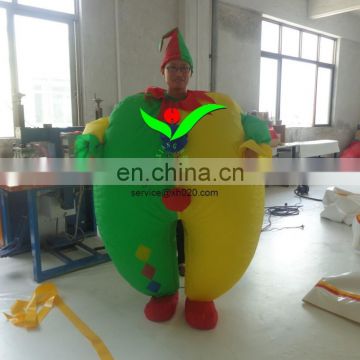 Funny festival Oxford Cloth inflatable clown sumo suit costume