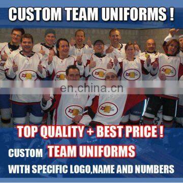 CUSTOM team hockey jerseys/blank hockey jerseys/team uniforms/100% polyester