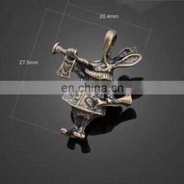 wholesale cute animal rabbit shape pendant alloy pendant jewelry accessories