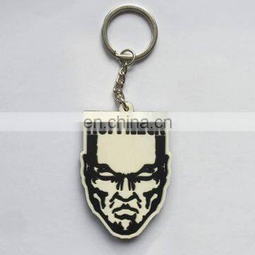 Best selling keyring with logo souvenir PVC keychain