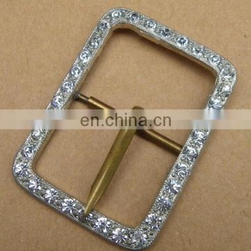 crystal metal simple buckle for coat belt