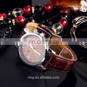 Fashion Men Luxury Male Business Leather Strap Wrist Watch photo-3