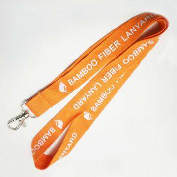 Hot Sales Eco-friendly Bamboo Materials Silkscreen Printing Lanyard photo-4