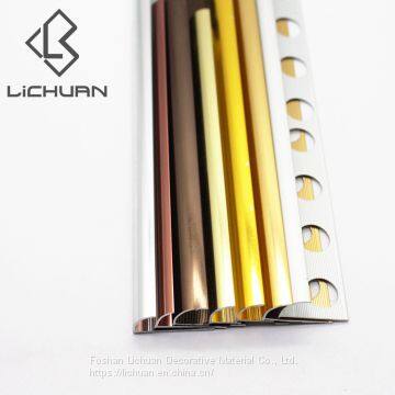 Material Aluminium Metal Bullnose Quadrant Gold Quarter Round Trim photo-2