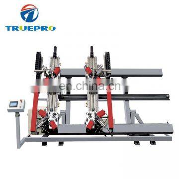 CNC four-head aluminum windows corner crimping machine