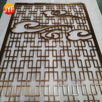 Hotel laser cutting metal partition Custom decorative metal Modern metal decorative Partition Screen