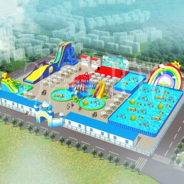 Large inflatable outdoor water park, amusement inflatable water park e