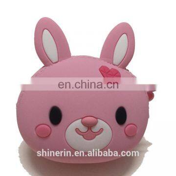 Fashionable Zipper Key Bag Korean Style Animal Cartoon Shape Silicone Coin Purse photo-5