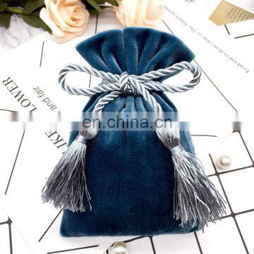 3x4" small velvet bag, Jewelry Gift Bag, Velvet Drawstring storage pouch