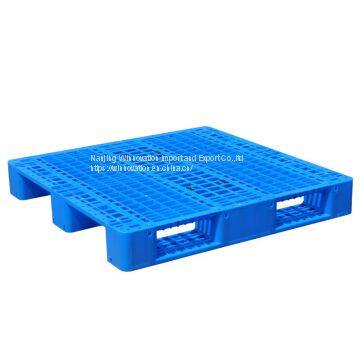 Grid Single Face Four Way 3 Skids Plastic Pallet for Warehouse photo-3