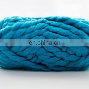 Soft round thick 100% acrylic Jumbo fancy wool yarn for carpet and blanket