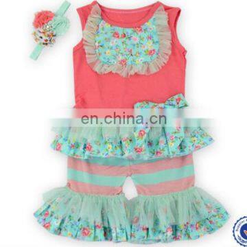 Adore Wholesale Flower Pattern Kid Pajamas Persnickety Little Girl Boutique Remake Overalls Cute Baby China Clothing Manufacture