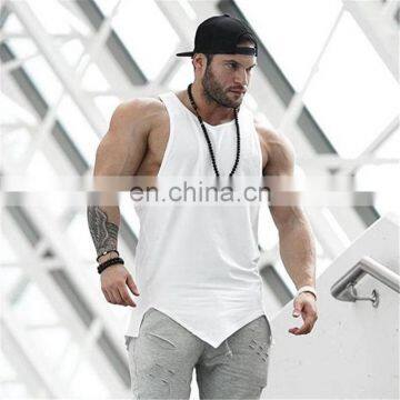 Oem Logo Gym Vest Muscle Mens bodybuilding fitness Open Side Sublimation Blank Tank Top