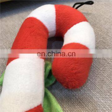 Teddy Puppy Molar Bite-resistant Christmas Candy Cane Dog Toy Squeaky Pet Christmas Toy photo-5