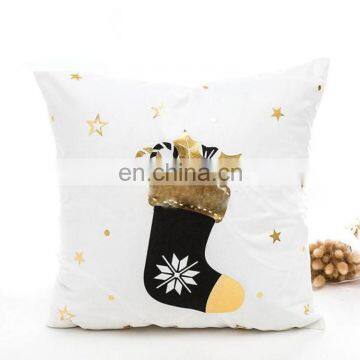 Polyester Christmas Socks Hot Stamping Modern Simplicity Cushion photo-4