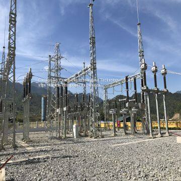 High Voltage HV Outdoor Switchyard Switching Point Switching Station Substation Hydroelectric Power Station Hydro Electric Power Plant HPP HEPP SHPP SHEPP Solar Power Plant photo-2