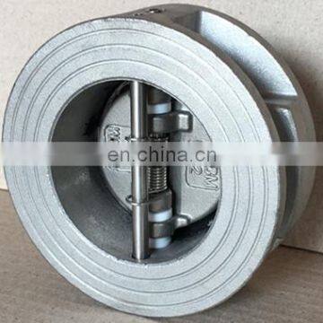 DN200 8 Inch Stainless Steel Body SS304 CF8 CF8M Double Disc Check Valve photo-4